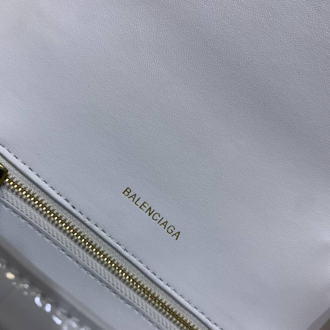 Balenciaga Hourglass Leather Top Handle Replica Bag - Replicaclubs
