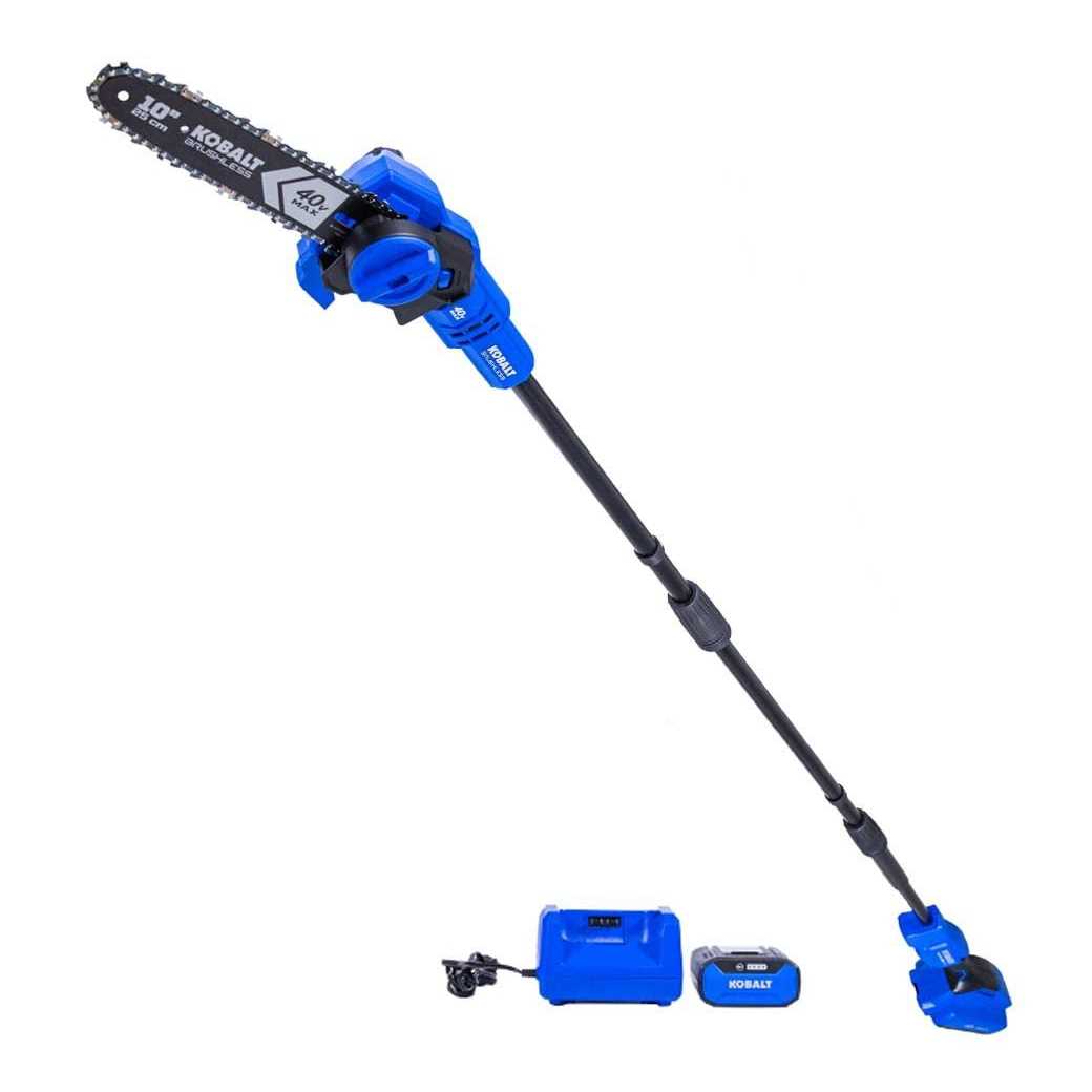 Kobalt Gen4 40-Volt 10-in Cordless Electric Pole Saw 2 Ah - KPS 1040A-03 Kobalt Gen4 40-Volt 10-in Cordless Electric Pole Saw 2 Ah - KPS 1040A-03