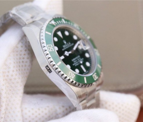 Replica Rolex Submariner 116610 LV Green Ceramic VRF SS Bracelet A2836 - Elite Watch Atelier