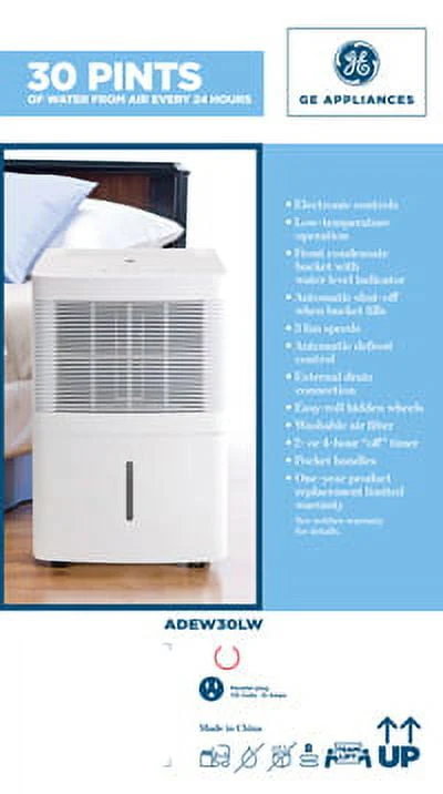 Restored GE Appliances 30 Pint Dehumidifier (Refurbished)
