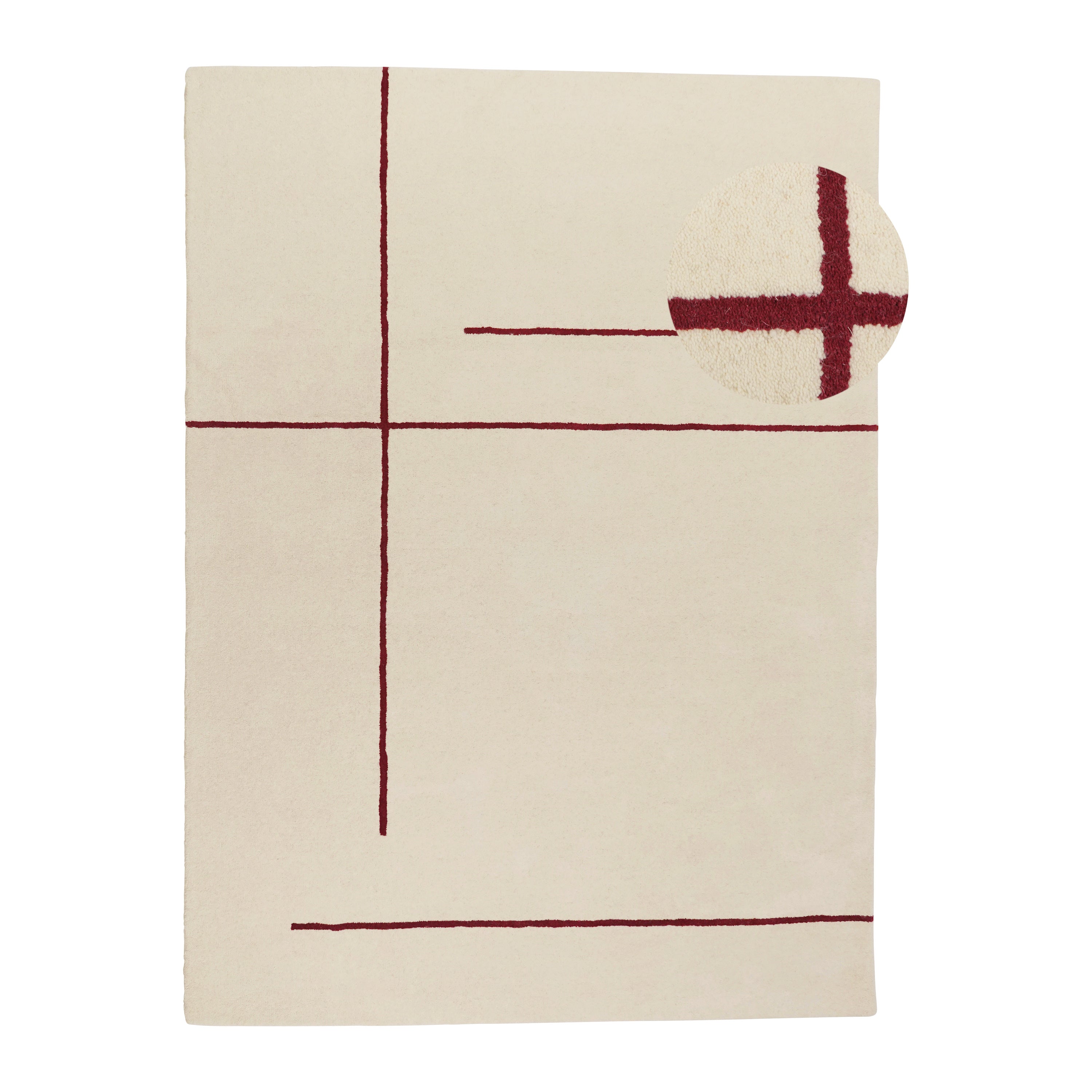 Blokker Line Vloerkleed 200 x 300 cm - Rood