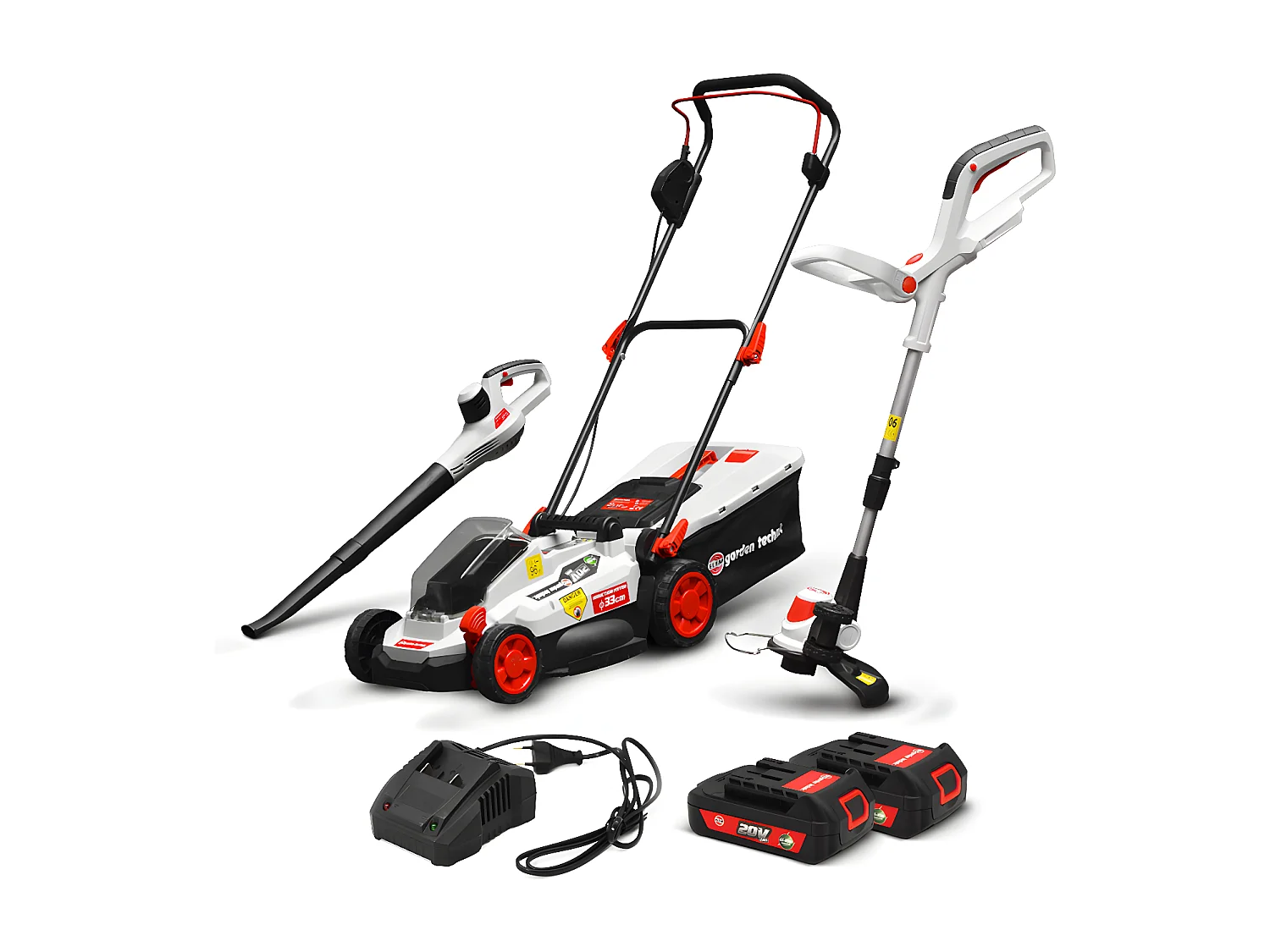 Kit 3 machines rechargeables 20V max + 2 batteries