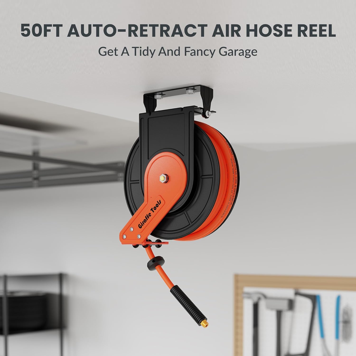 Giraffe Tools TA15 Retractable Air Hose Reel Swivel 3/8