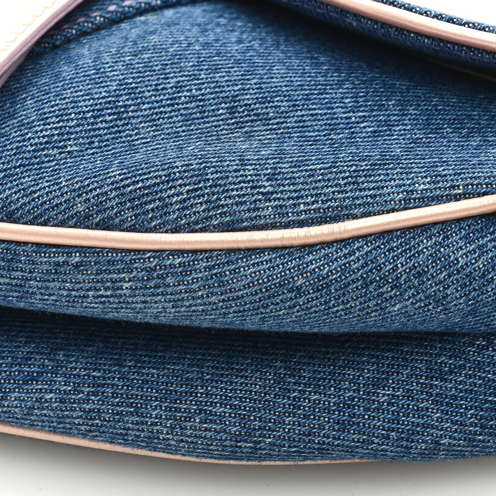 Replica Dior Saddle Bag in Blue/Pink Denim – Perfect Superfake1:1High-quality replica