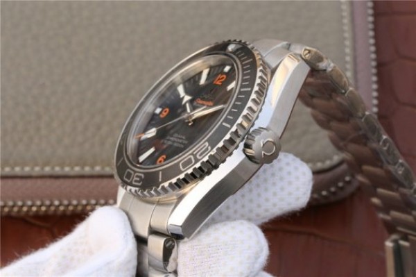 Replica Omega Planet Ocean Professional Ceramic Bezel 45mm OMF Orange Marker SS Bracelet A8500 - Top club