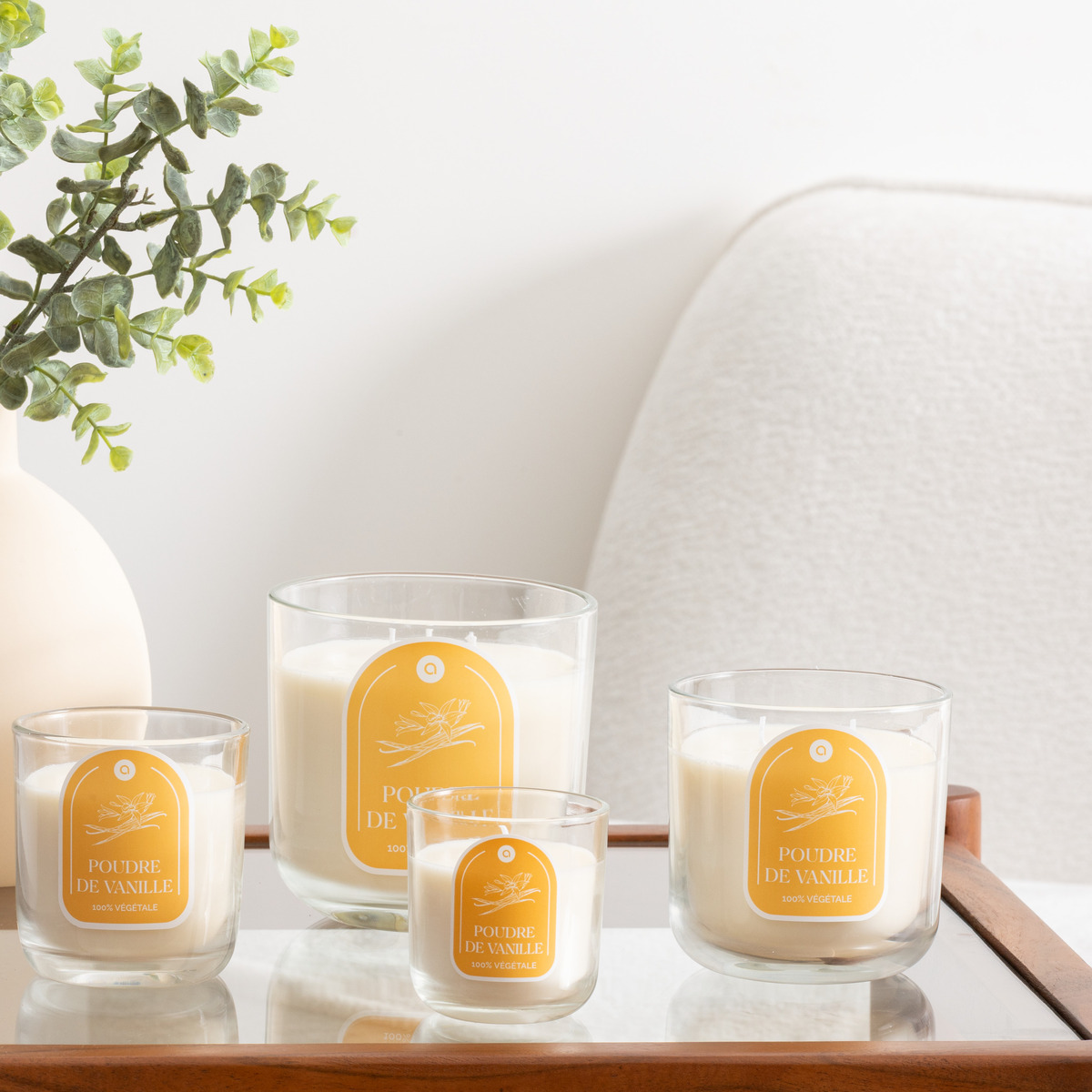 Scented candle "Floa" Vanilla, 610g