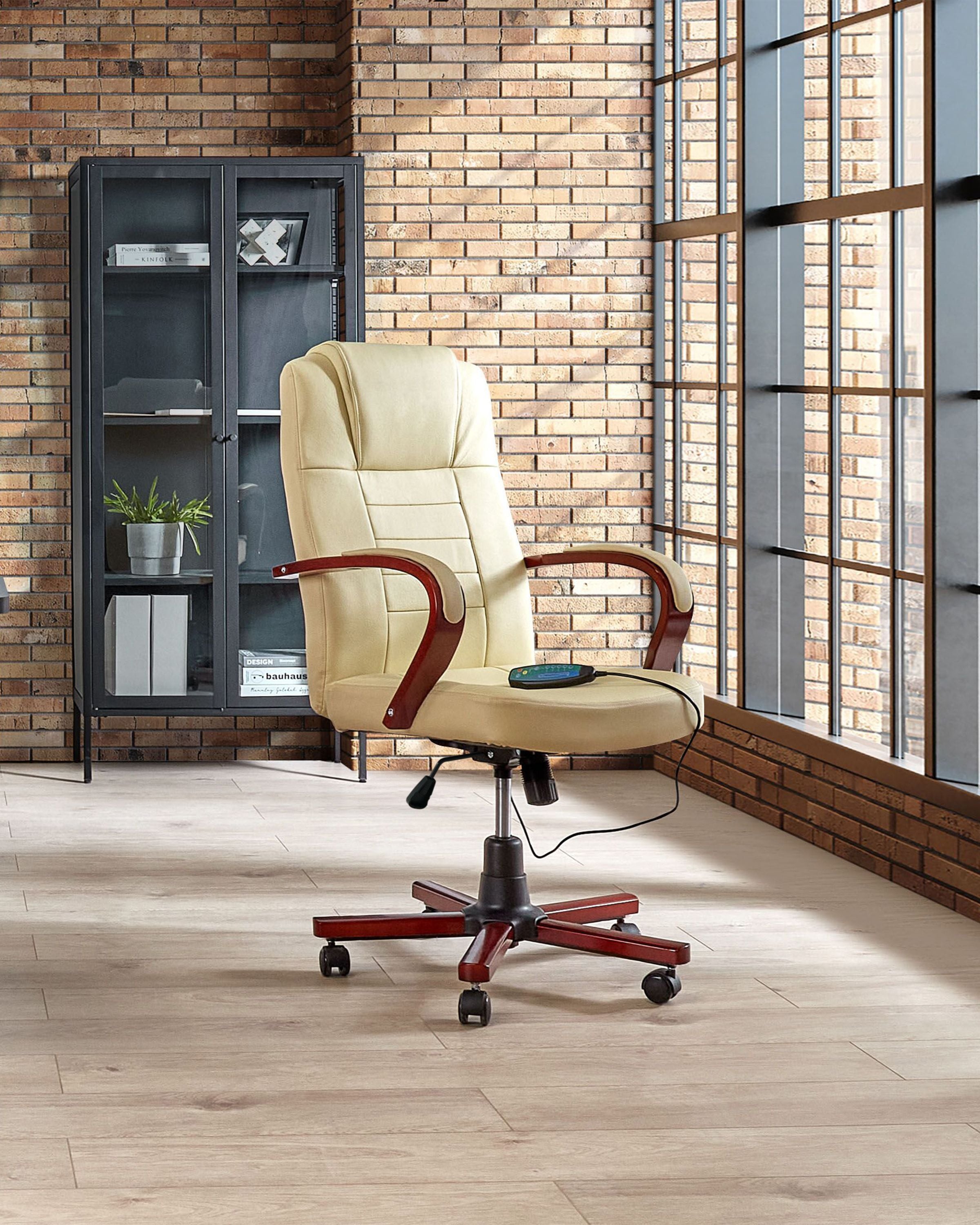 Massage Chair DIAMOND with Heating Leather Beige