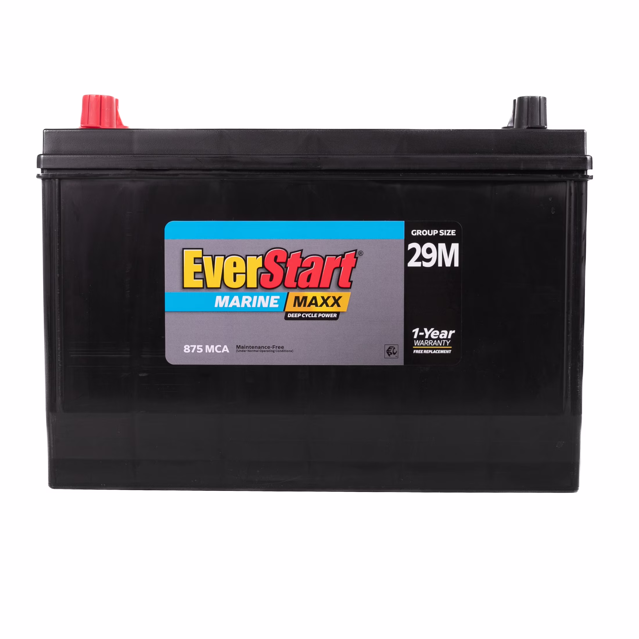 EverStart Maxx Lead Acid Marine & RV Deep Cycle Battery, Group Size 29DC - 12 Volt - 845 Marine Cranking Amps - Image 2