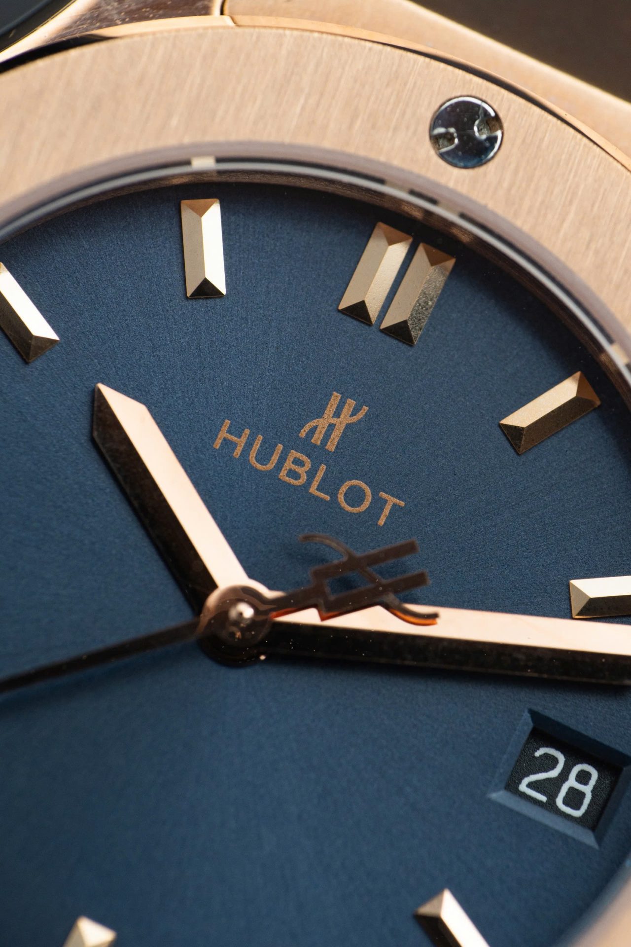Hublot Replica Watch Classic Fusion King Gold Dial Blue 33mm - Top club