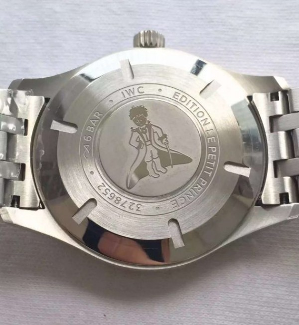 Replica IWC MKF Mark XVIII Le Petit Prince Blue Dial SS Bracelet A2892 - Top club
