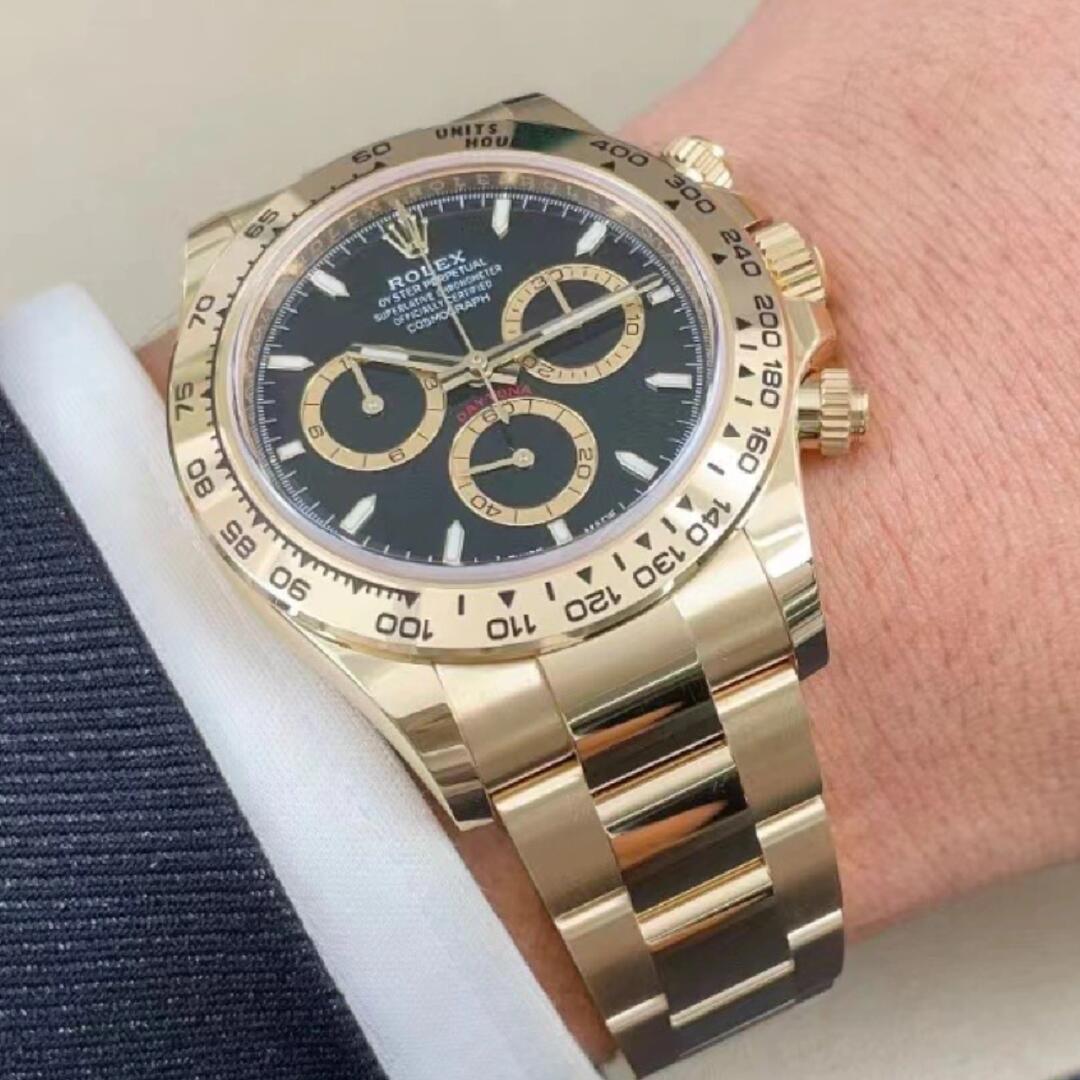 Rolex Cosmograph Daytona 40mm, 18k Yellow Gold, Ref# 126508-0004(1:1 replica) - Elite Watch Atelier