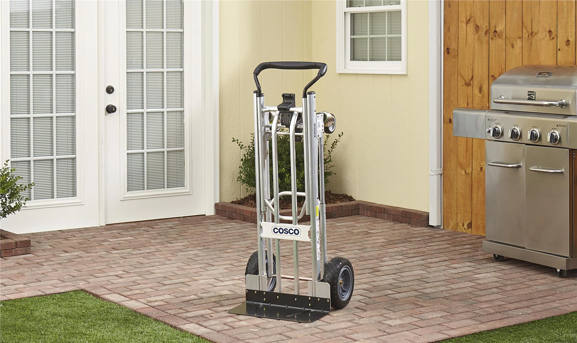 Cosco 3-in-1 Assist Series Hand Truck/Assisted Hand Truck/Cart with flat-free wheels - Image 2