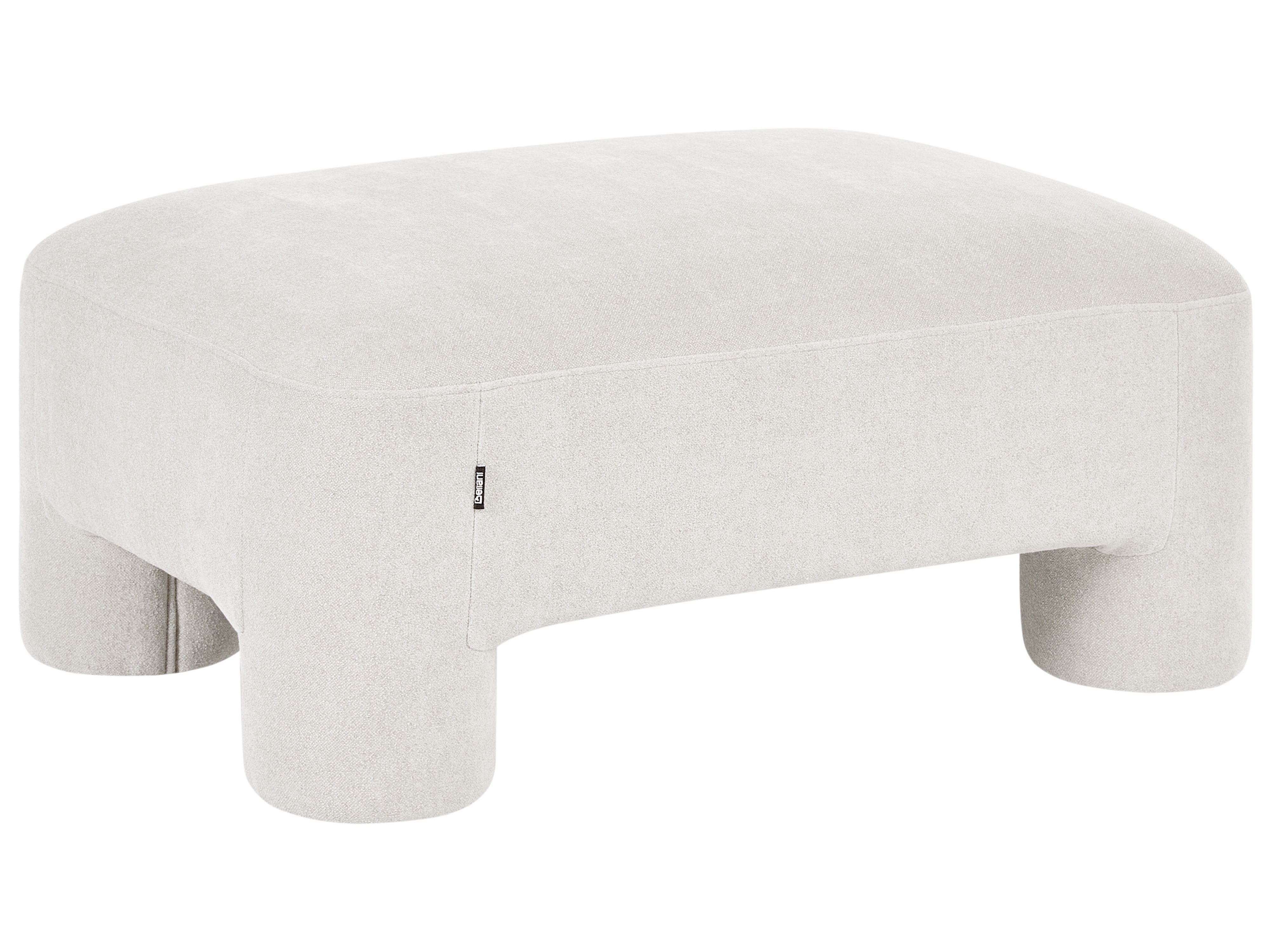 Ottoman HOGBO Fabric White
