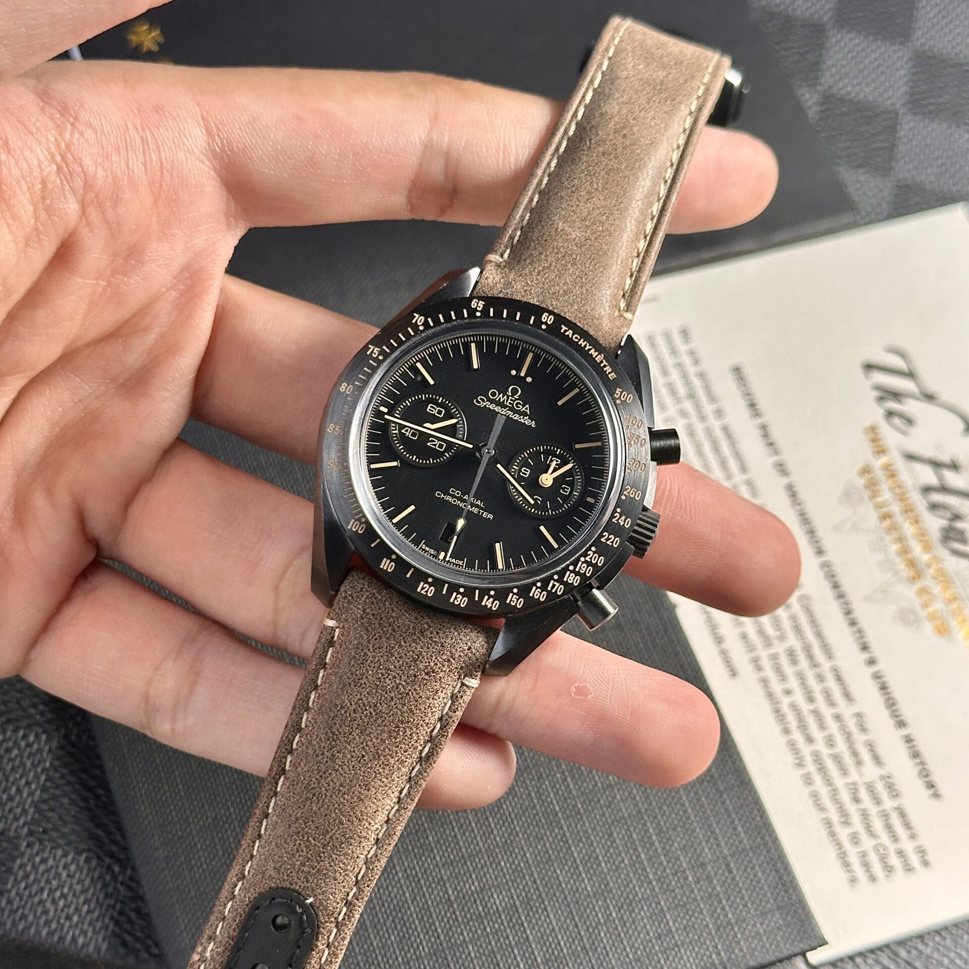 Omega SpeedMaster Replica Watch Highest Quality Black OM 44mm - Top club