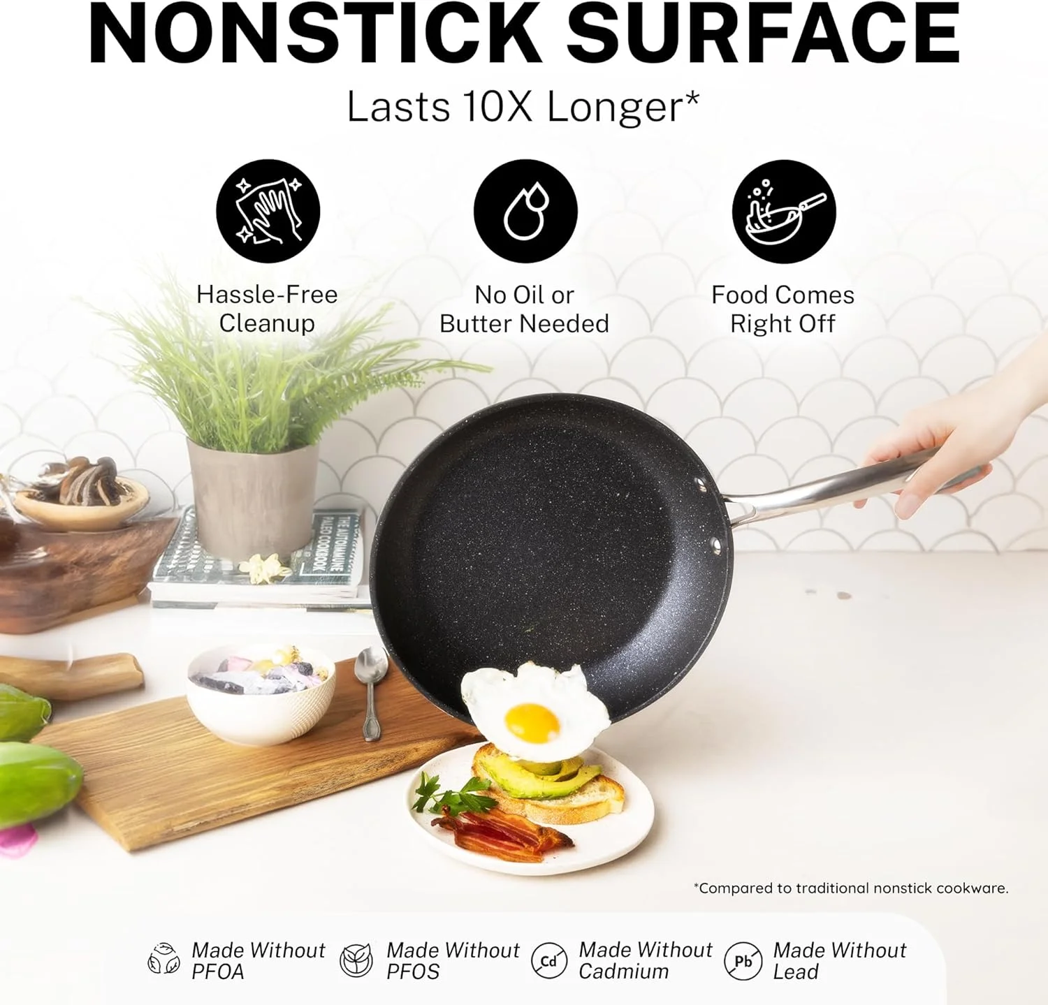 Granitestone Pots and Pans Set, 20 Piece Complete Cookware + Bakeware Set with Ultra Nonstick, Includes Frying Pans, Saucepans, Stock Pots, Steamers, Cookie Sheets and Baking Pans