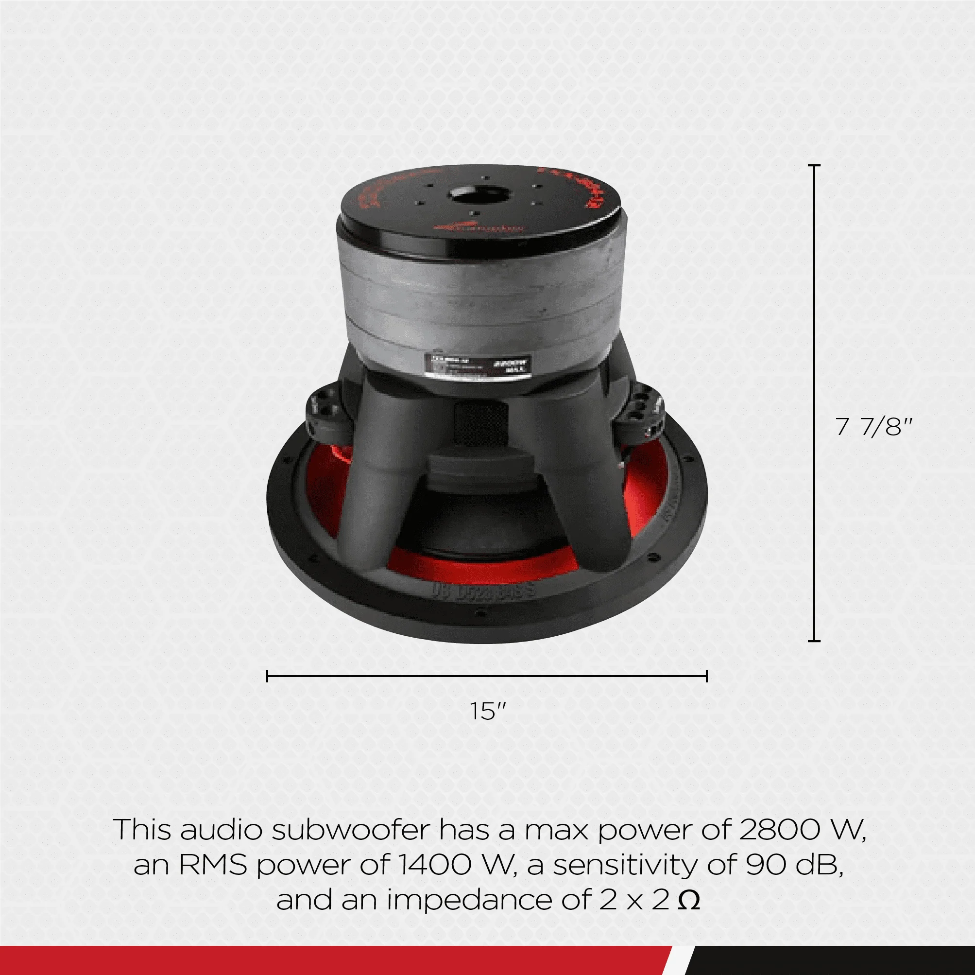 AudioPipe TXX-BDC4-15D2 15-Inch Subwoofer Dual 2 Ohm 1400 Watts RMS Car Audio - Image 4