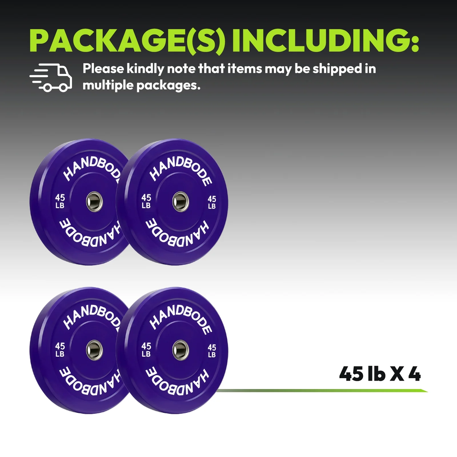 HANDBODE Bumper Plates Olympic Weight Plates, Colored Rubber plate for Weight Lifting and Strength Training 140LB - Image 33