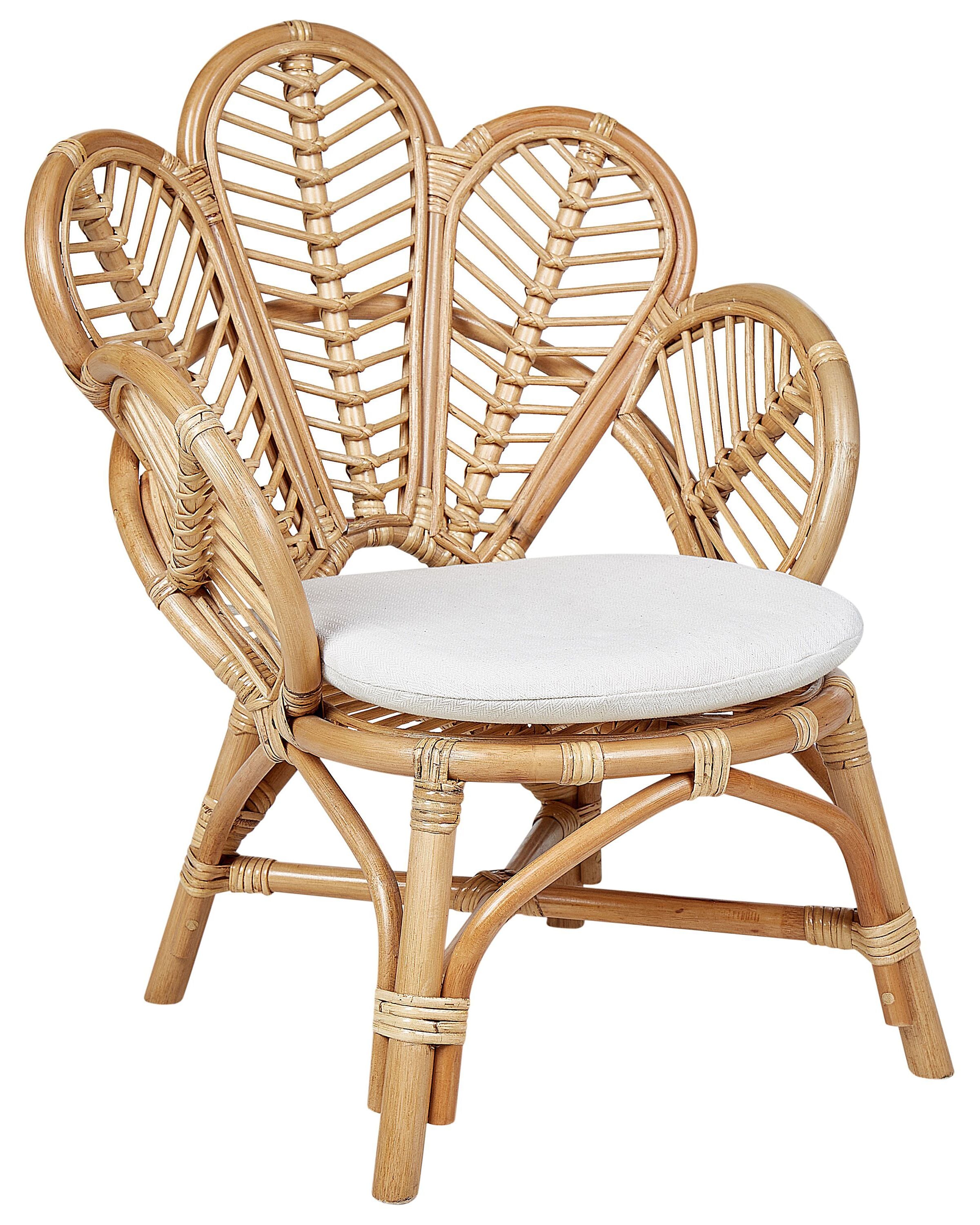 Kids Peacock Chair FLORENTINE II Rattan Natural