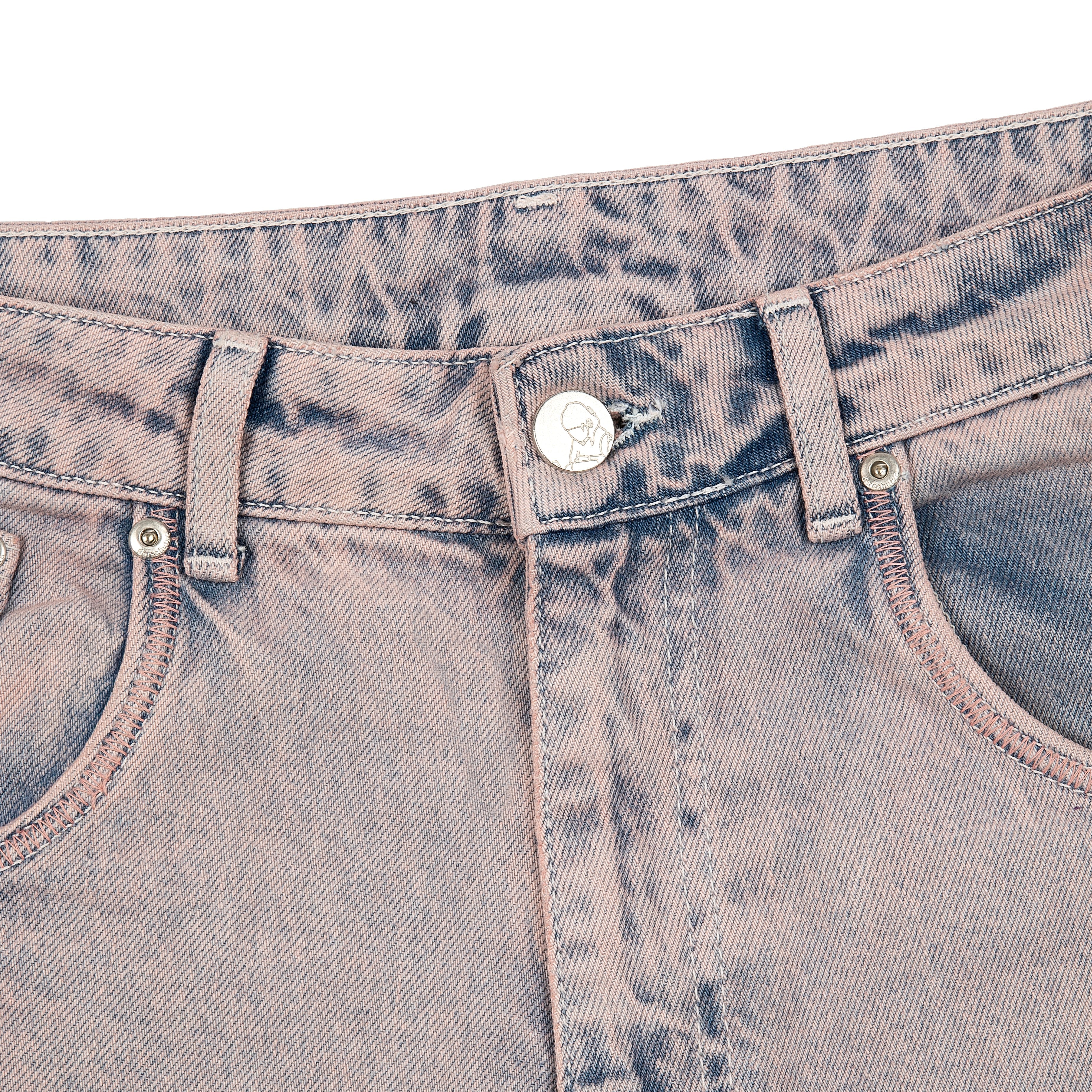 "lotus" denim faded rose