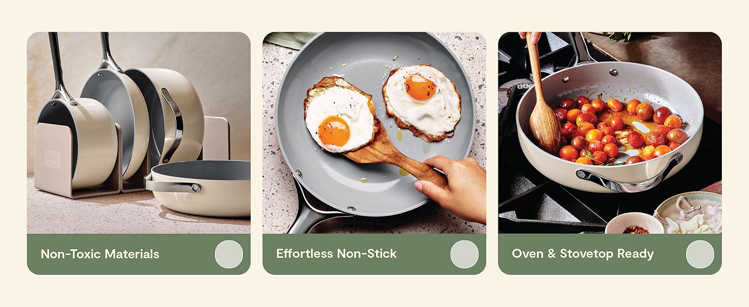 Caraway cookware features