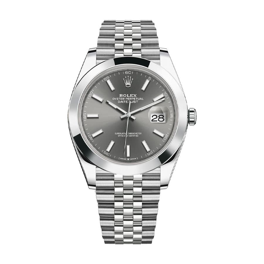 Rolex Datejust 126300 Stainless Steel Grey Dial Replica - Top club