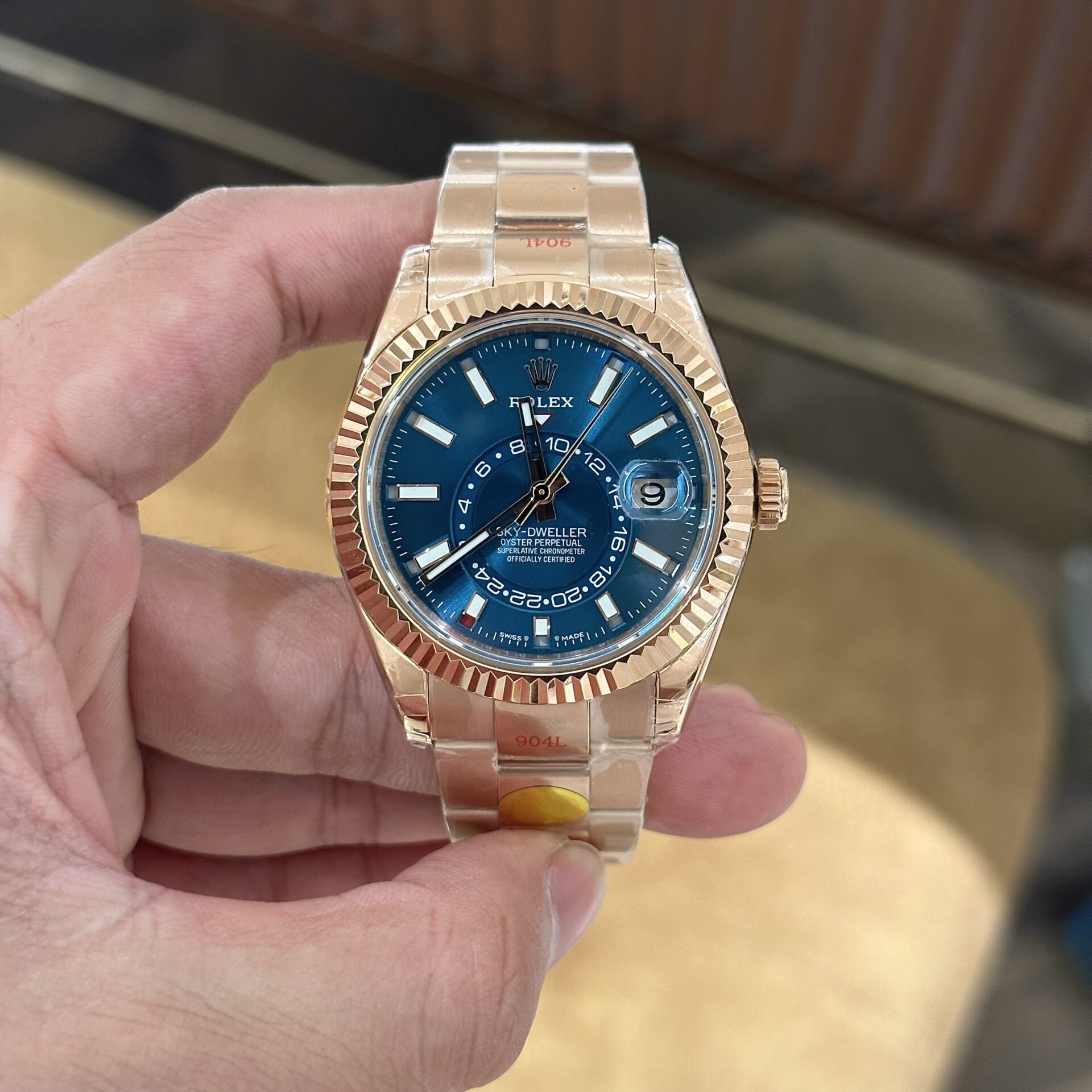 Rolex Sky-Dweller 336935 Replica 11 Watch Rose Gold Noob Factory 42mm - Top club