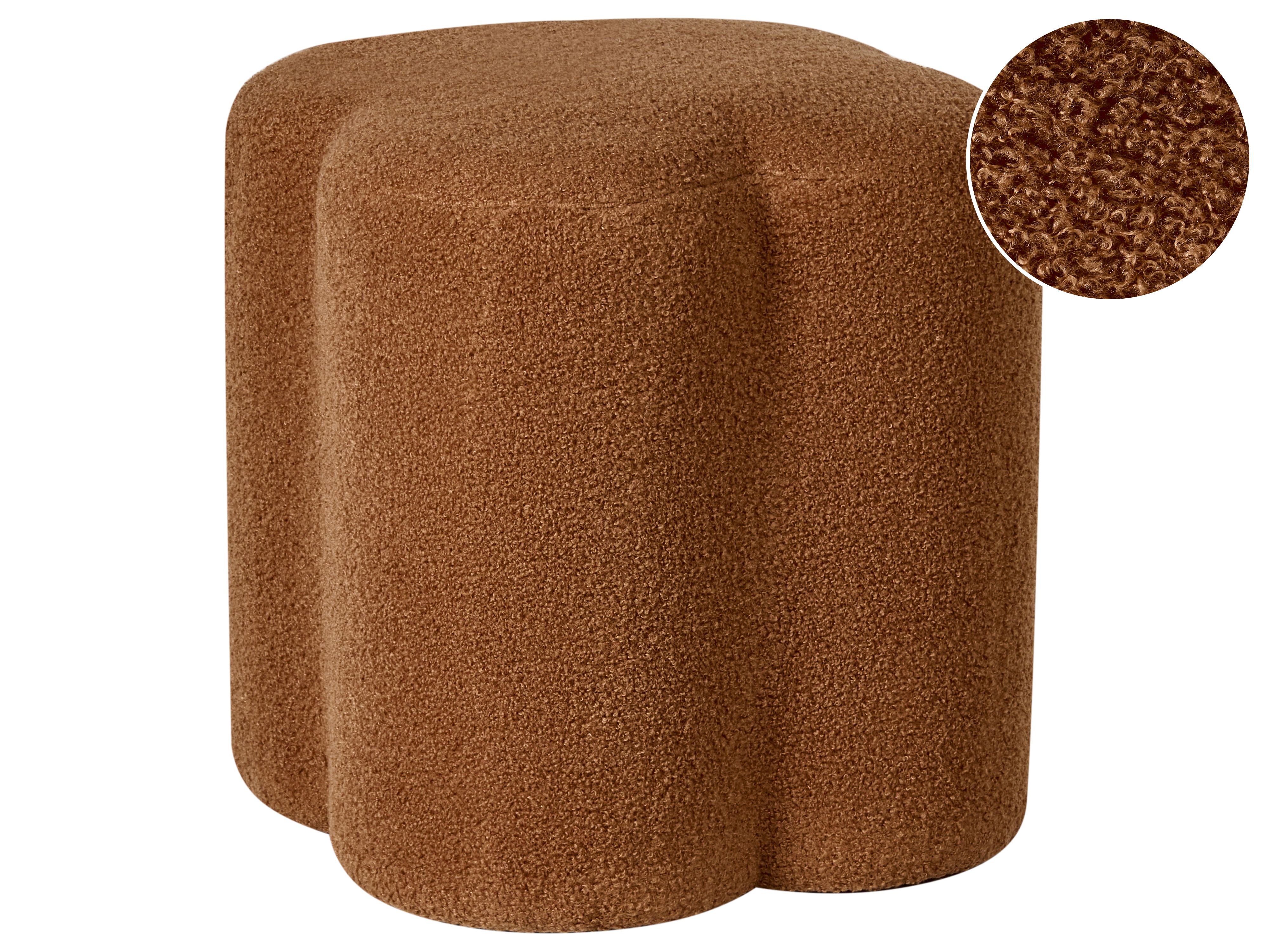 Pouffe MANCOS Boucle Golden Brown