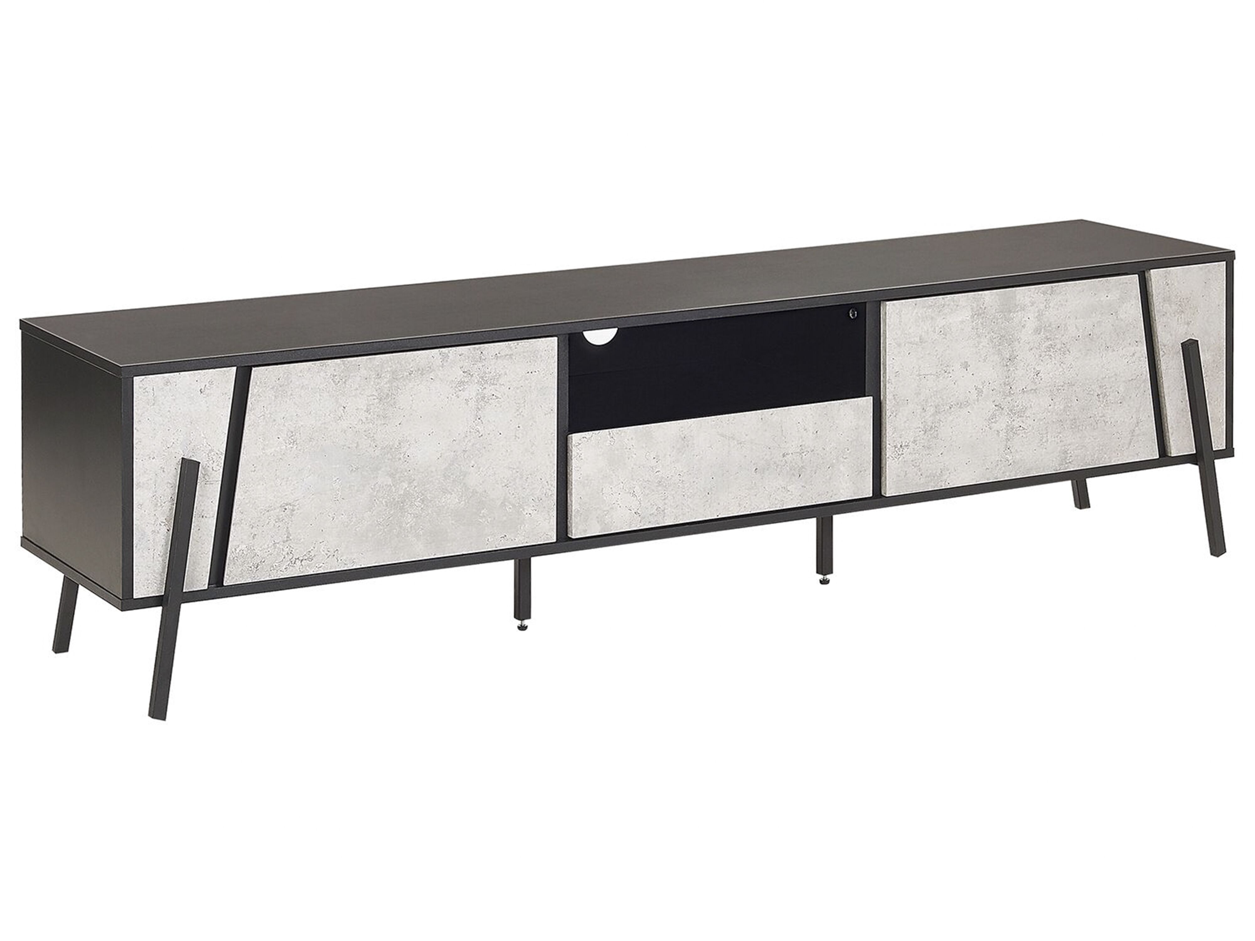 TV Stand BLACKPOOL Grey Concrete Effect