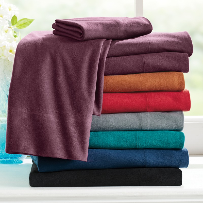 Color Connection Brushed Microfiber Flannel Sheet Set - MIDNIGHT VELVET CATALOG