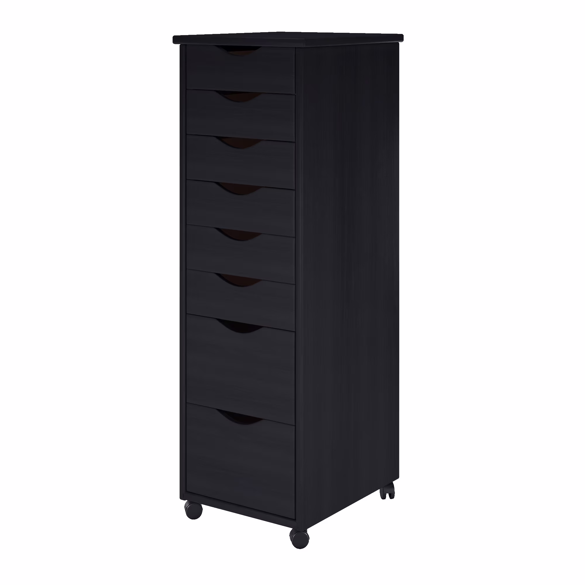 Adeptus Solid Wood 6+2 Drawer Roll Cart - Image 5