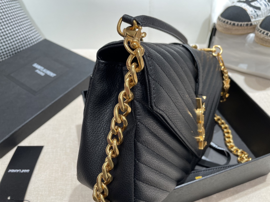 Replica Ysl Envelope Medium Bag In Mix Embossed Leather-Gold1:1High-quality replica