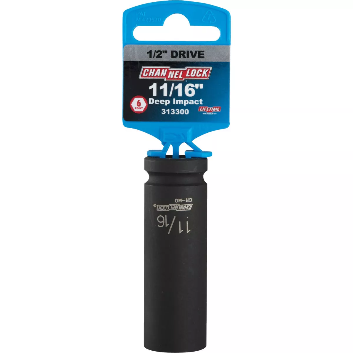 Channellock 1/2 In. Drive 11/16 In. 6-Point Deep Standard Impact Socket