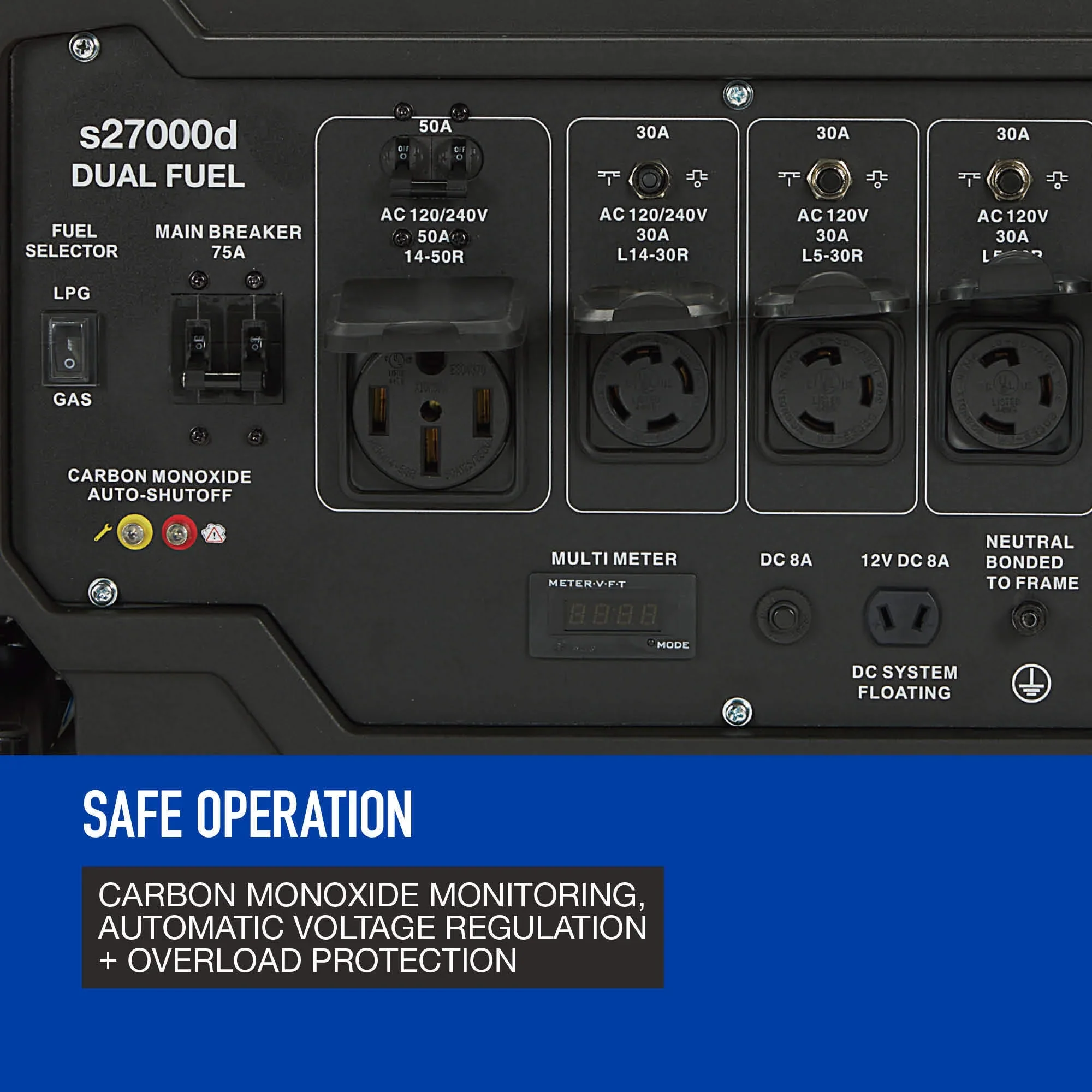 Powerhorse Portable Generator, 27,000 Surge Watts, 18,000 Rated Watts, 120/240V, Dual Fuel, Electric Start, CO Shutdown - Image 7 Powerhorse Portable Generator, 27,000 Surge Watts, 18,000 Rated Watts, 120/240V, Dual Fuel, Electric Start, CO Shutdown - Image 7