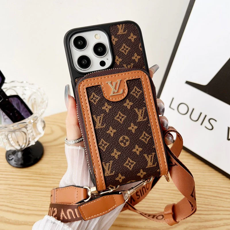 Lou GG Card Holder Chain iPhone Case - Wholesale & Influencer