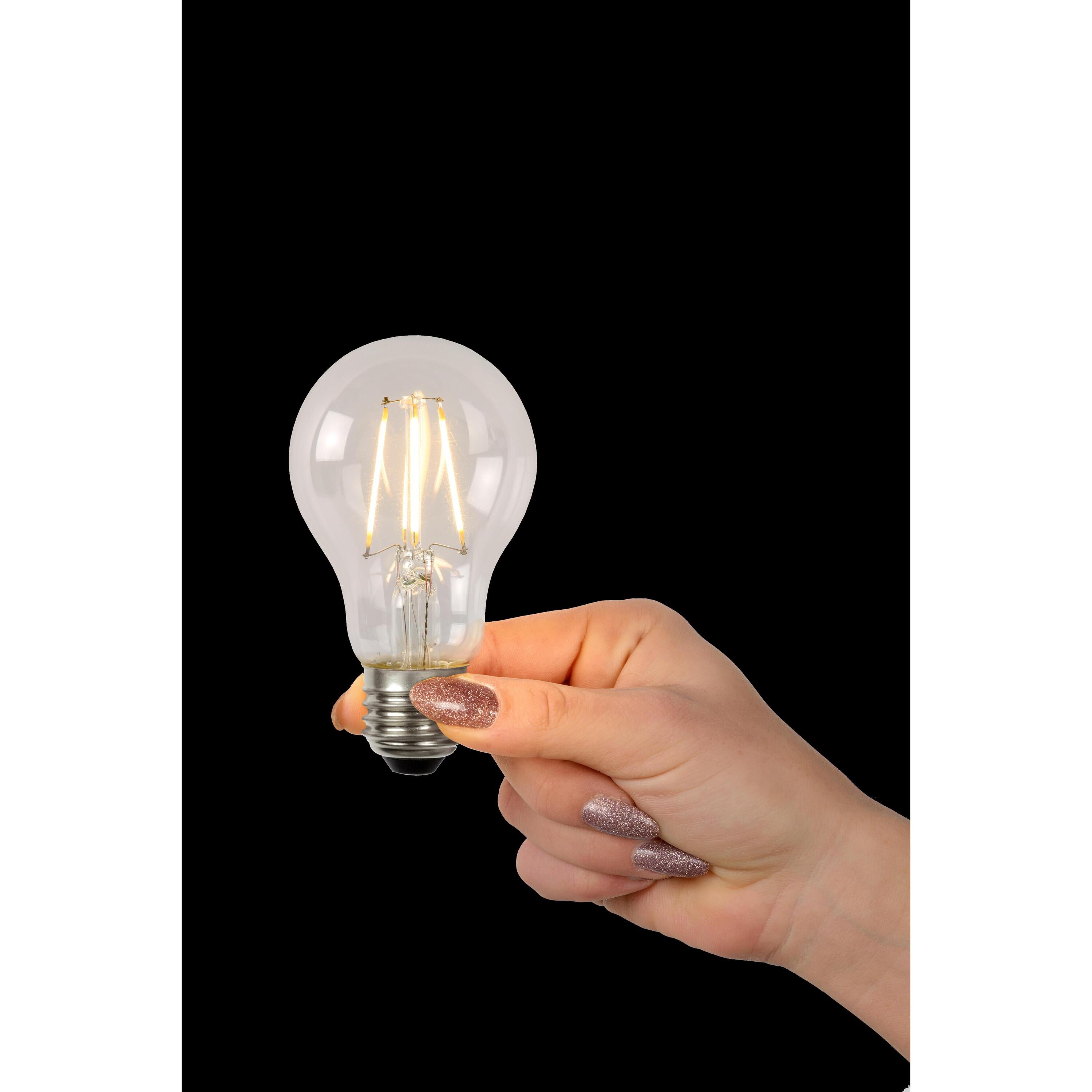 A60 LED lichtbron E27 7W 2700K A transparant niet dimbaar