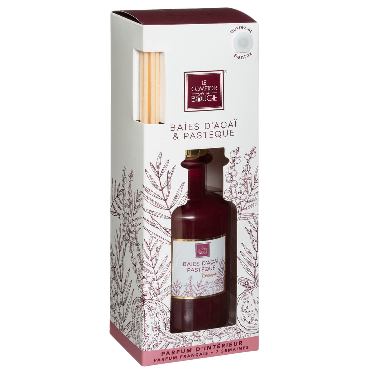 Fragrance diffuser "Mael" A&ccedil;a&iacute; berries and watermelon, 200ml