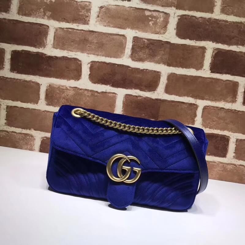 Replica Gucci Gg Marmont Velvet Shoulder Bag 4434971:1High-quality replica