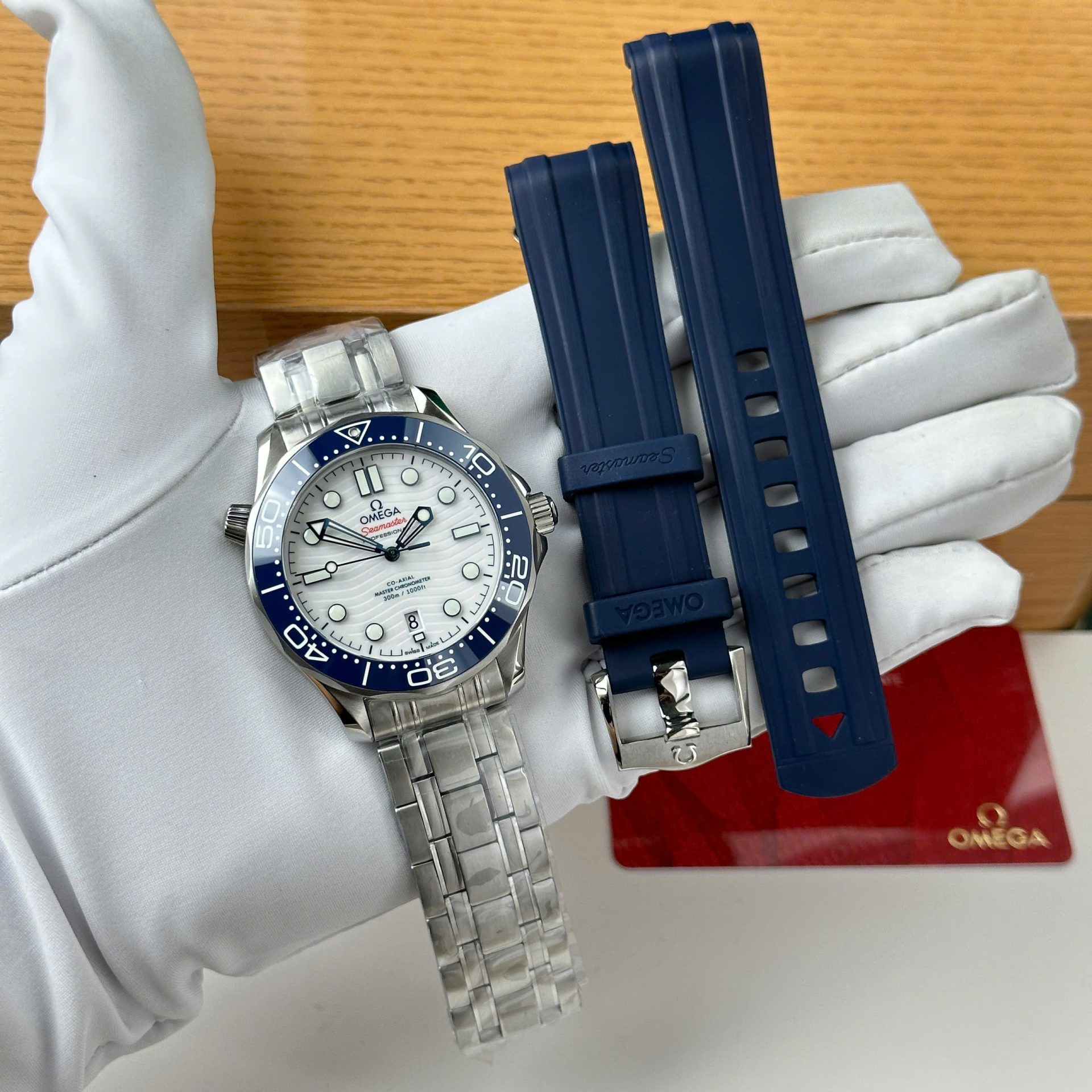 Omega Seamaster Diver 300M Luxury Fake Watches White Dial Automatic Movement VS Factory 42mm - Top club