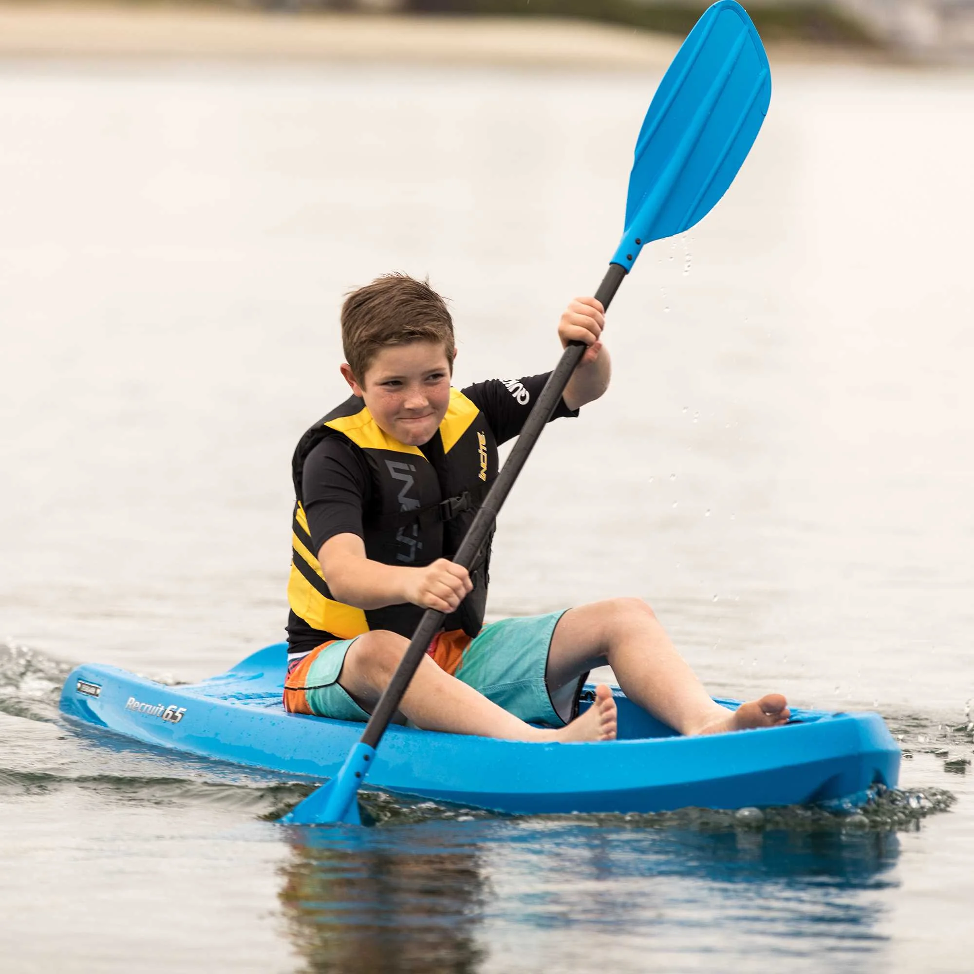 Lifetime Recruit 6.5 ft Youth Sit-on-Top Kayak, Lime Green (90765) - Image 28