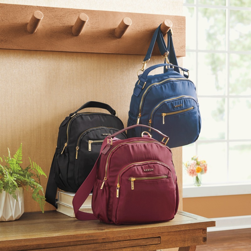 Aire Convertible Backpack with Removable Crossbody Strap - MIDNIGHT VELVET CATALOG
