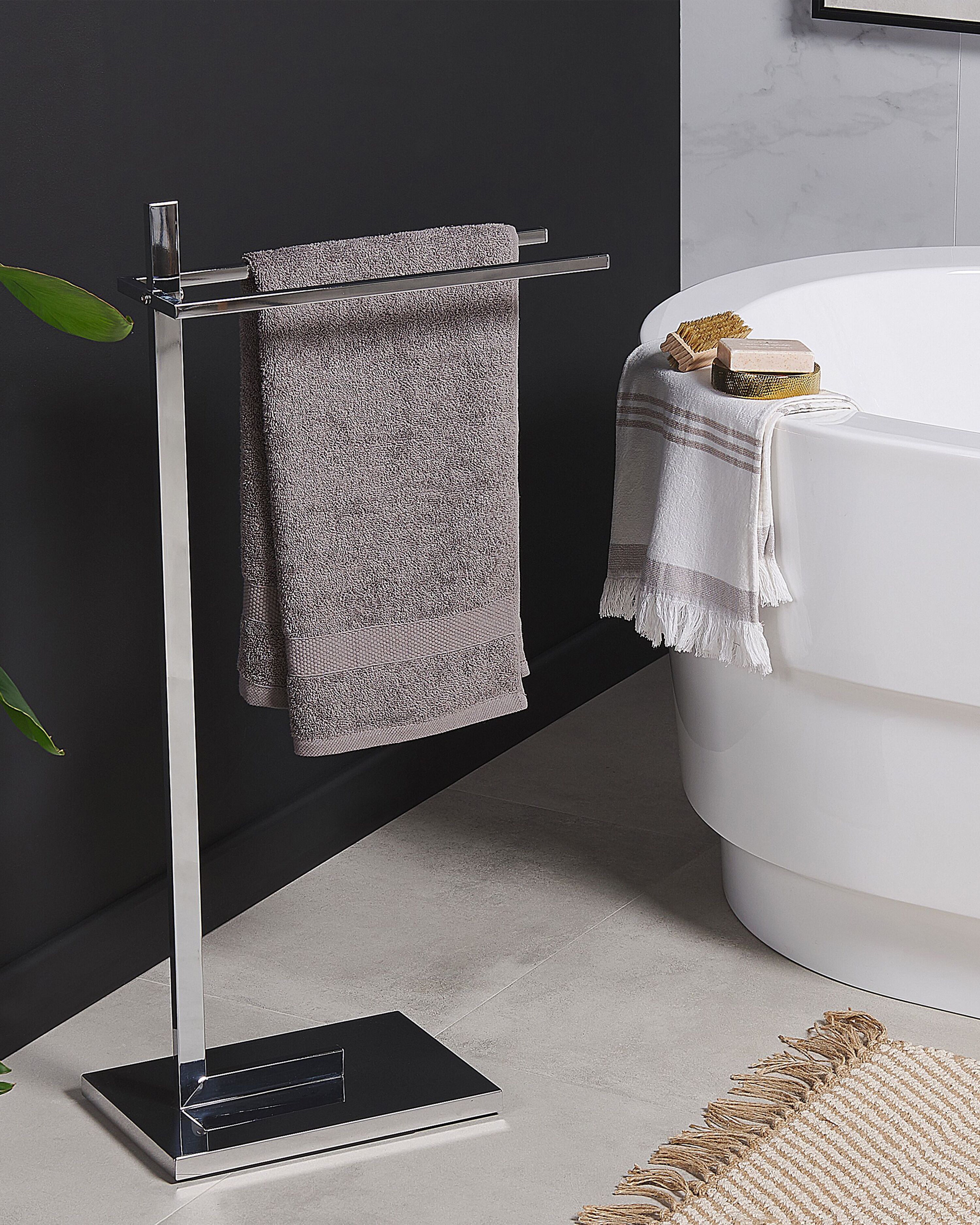 Towel Stand SELVA Metal Silver