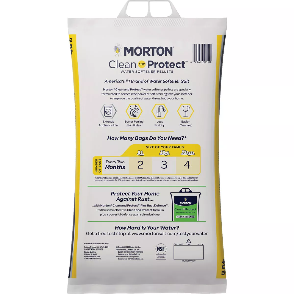 Morton Clean and Protect 40 Lb. Water Softener Salt Pellets