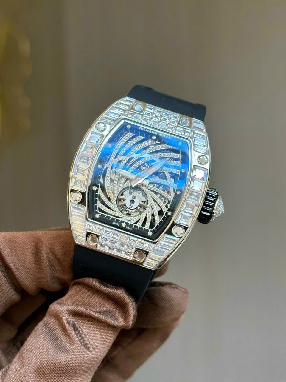Richard Mille Replica 1:1 Watch RM51-01 Tornado With Full Stone 40mm - Top club