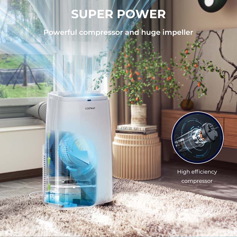 Eletriclife 12000BTU 3-in-1 Portable Air Conditioner with Remote Control