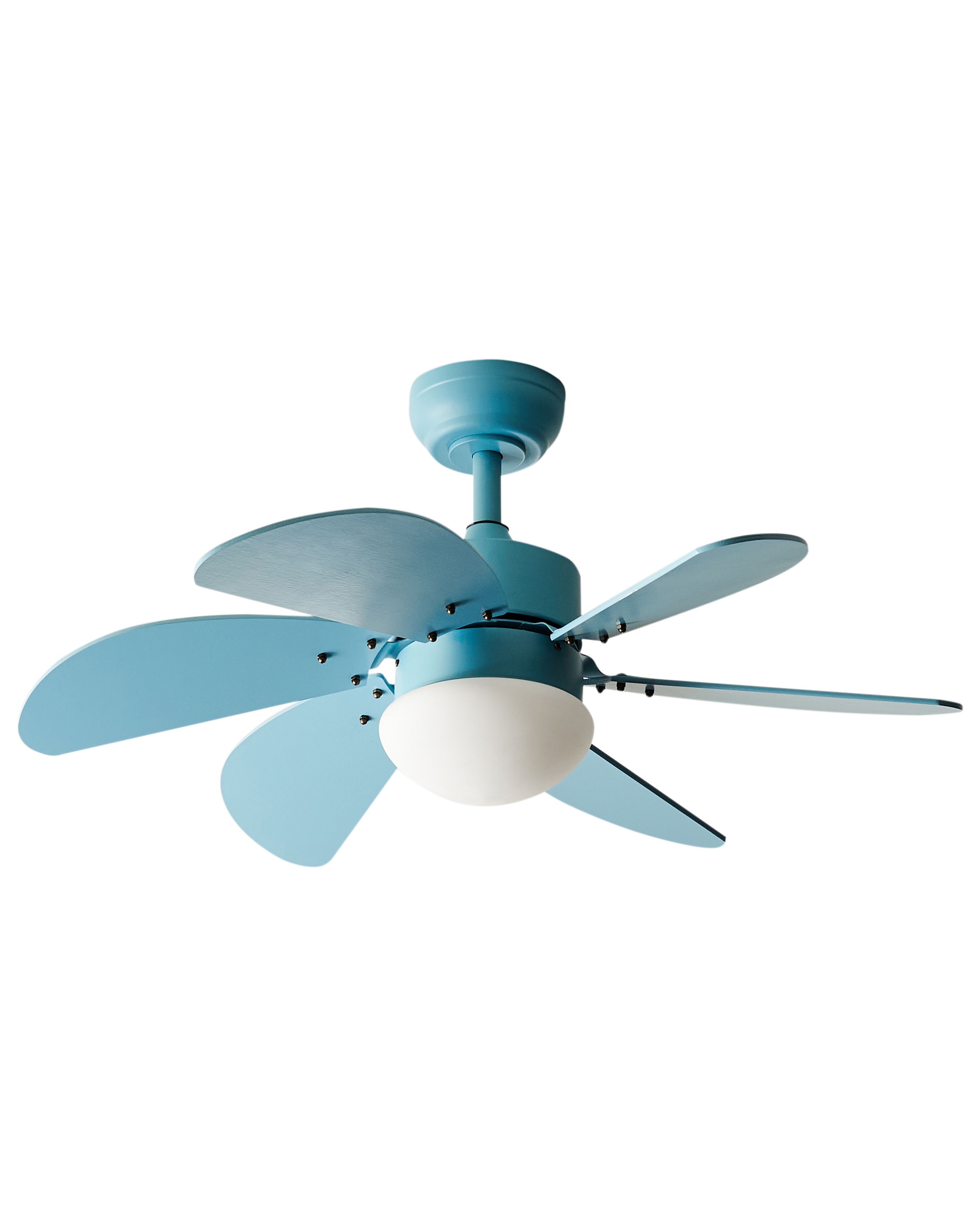 Ceiling Fan with Light LOGAR with Remote LED Blue