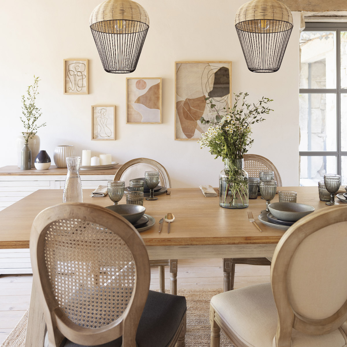 2-door buffet "Olbia" Acacia, 110x45 cm, 2 doors