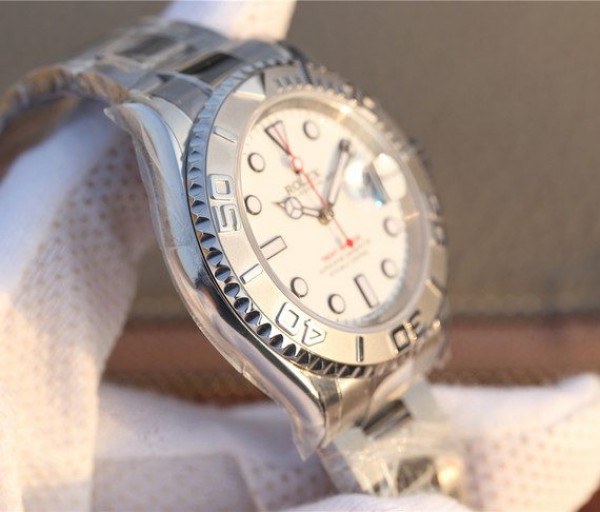 Replica Rolex Yacht-Master 116622 JF White Dial on SS Bracelet SH3135 - Top club