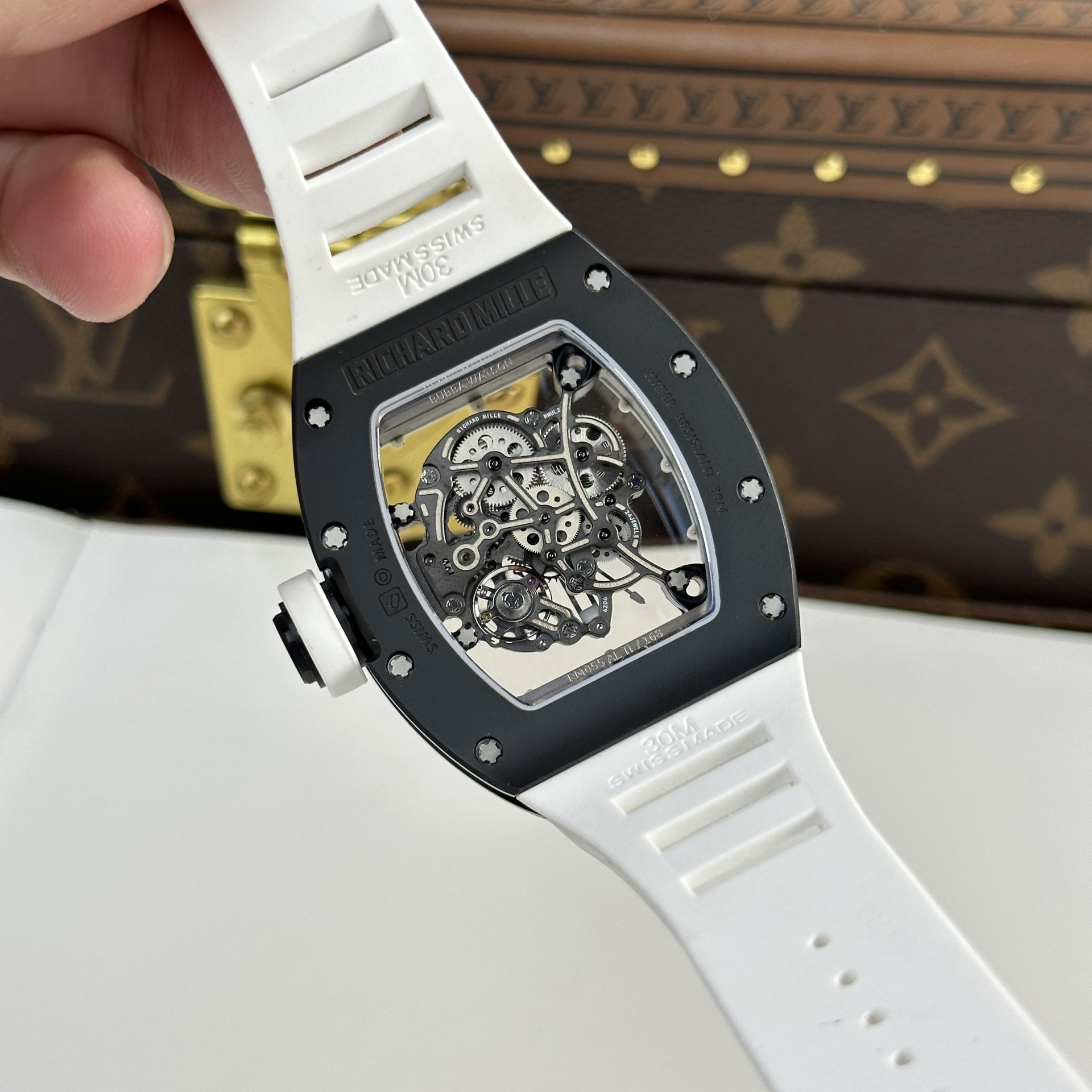 Richard Mille Replica Watch RM055 Bubba Watson Black Ceramic BBR Factory 45mm - Top club