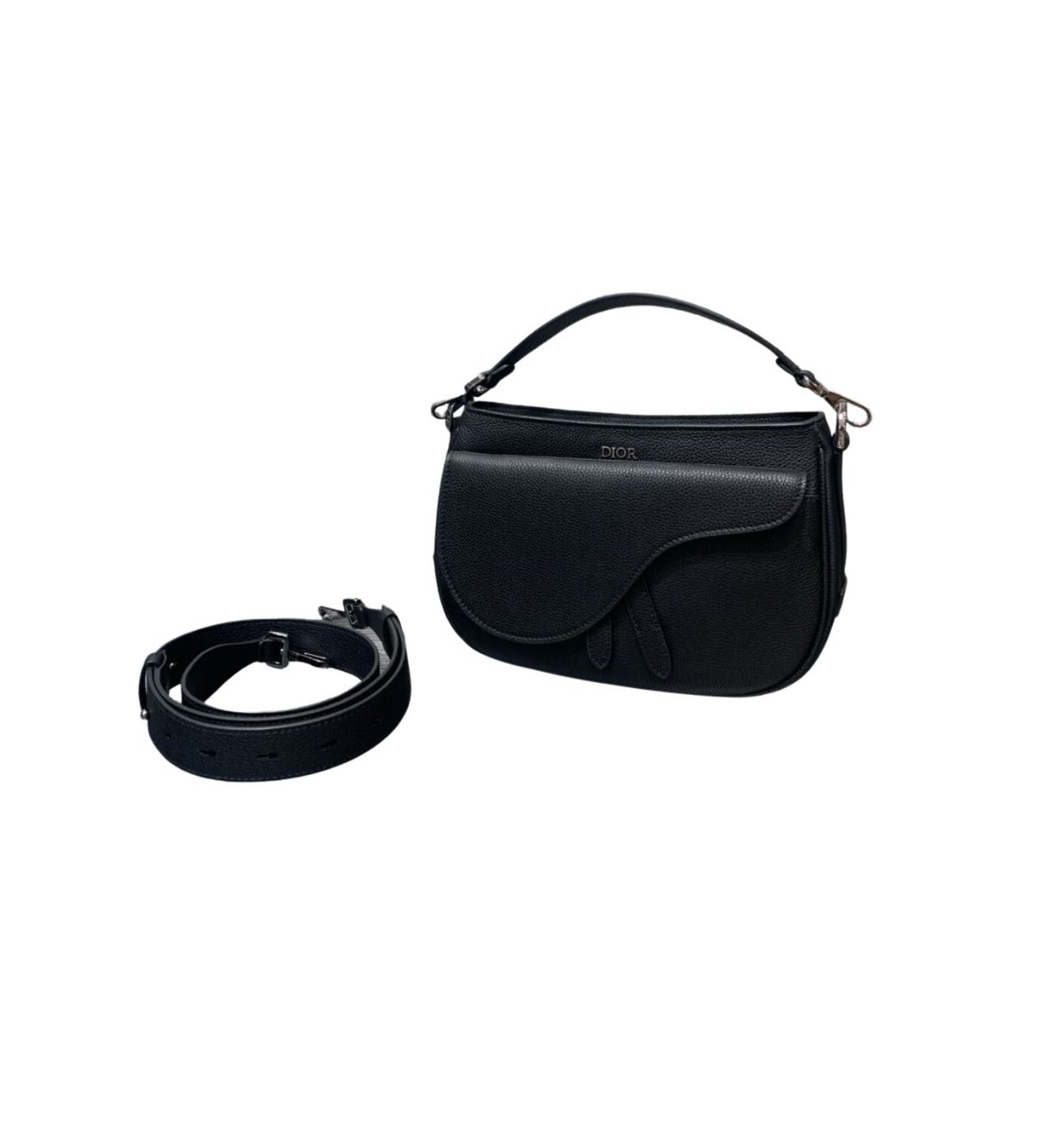 Mini Saddle Soft Bag Black For Women‎ 9.5in/ 24cm CD1:1High-quality replica