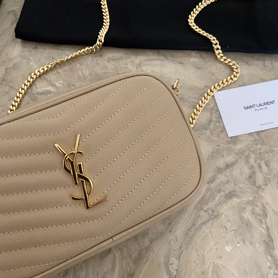 YSL Mini Lou Quilted Leather Camera Bag1:1High-quality replica